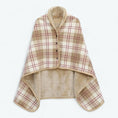 Charger l'image dans la visionneuse de la galerie, Beige / 100 x 140 cm Plaid Poncho Polaire
