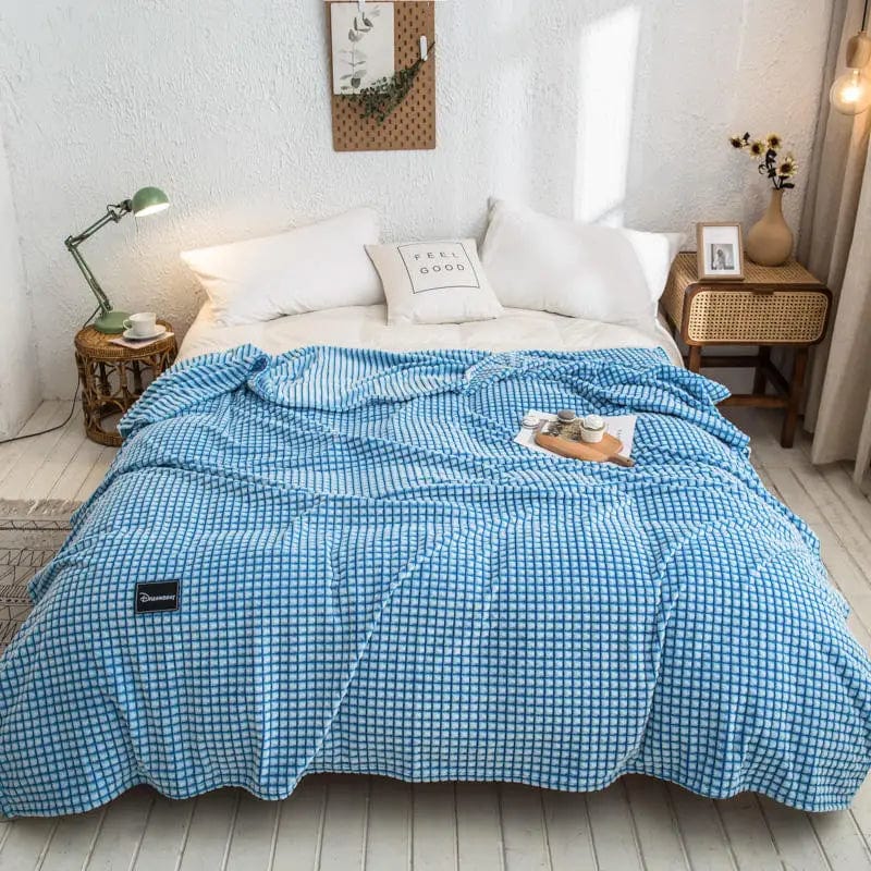 Bleu Ciel / 70 x 100 cm Plaid Homme