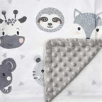 Gris Clair / 100 x 75 cm Plaid Bébé Animal