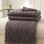 Gris Foncé / 200x230cm Plaid Sherpa