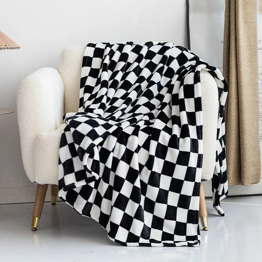 Plaid Carreaux Noir et Blanc