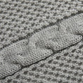 Charger l'image dans la visionneuse de la galerie, Plaid Gris Tricot Gris Clair / 130 x 160 cm
