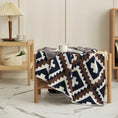 Charger l'image dans la visionneuse de la galerie, #Plaid Jacquad Nordique khaki / 130x160cm
