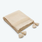 #Plaid Pour Canapé Scandinave Beige / 130 x 160 cm