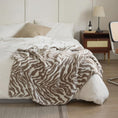 Charger l'image dans la visionneuse de la galerie, #Plaid Zebre Canapé Taupe / 120 x 150 cm
