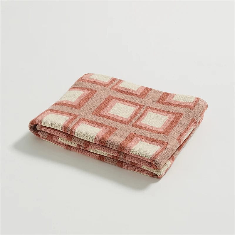 Rose / 130 x 160 cm Plaid Vieux Rose