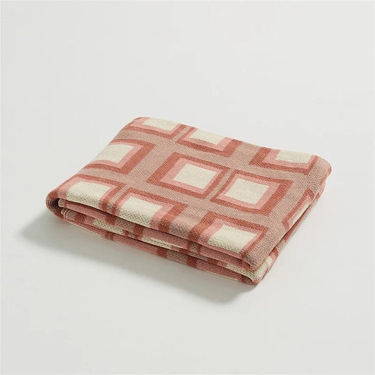 Rose / 130 x 160 cm Plaid Vieux Rose