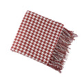 Charger l'image dans la visionneuse de la galerie, Rouge / 127 x 152 cm Plaid Pied De Poule Déco
