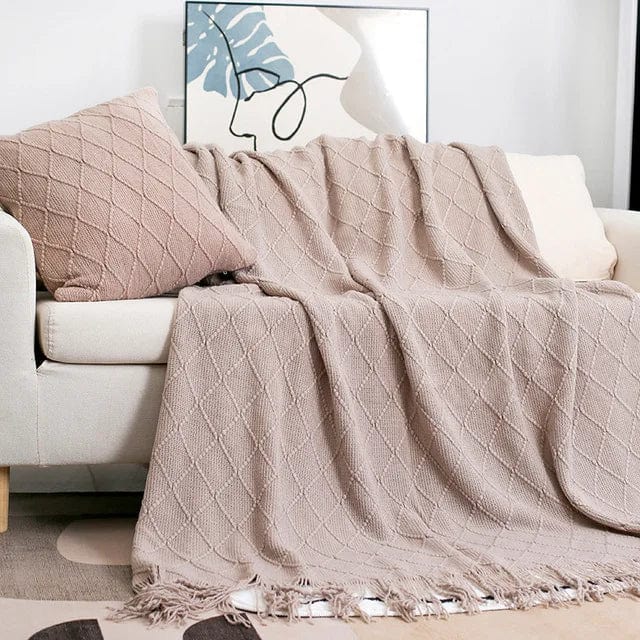 Taupe / 60 x 150cm Plaid Taupe