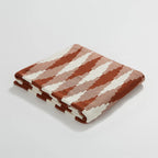 Terracotta / 130 x 160 cm Plaid Coton Design