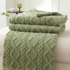 Vert / 200x230cm Plaid Sherpa